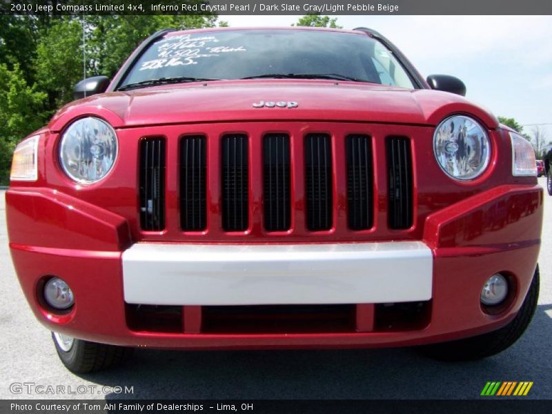 Inferno Red Crystal Pearl / Dark Slate Gray/Light Pebble Beige 2010 Jeep Compass Limited 4x4