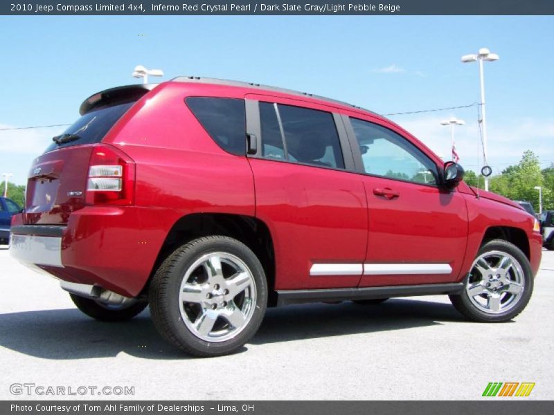 Inferno Red Crystal Pearl / Dark Slate Gray/Light Pebble Beige 2010 Jeep Compass Limited 4x4
