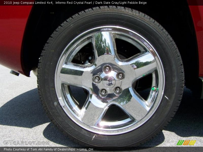 Inferno Red Crystal Pearl / Dark Slate Gray/Light Pebble Beige 2010 Jeep Compass Limited 4x4