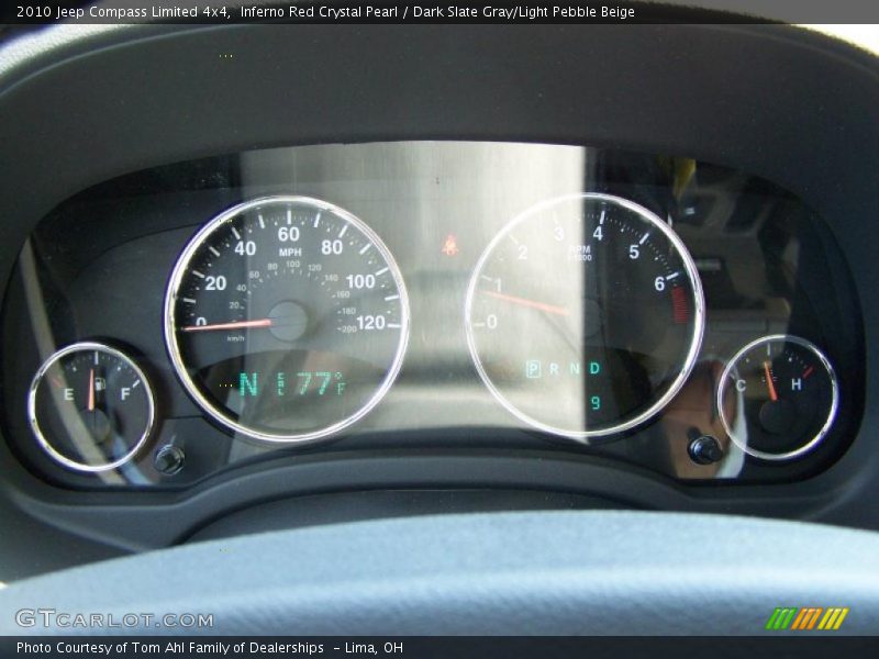 Inferno Red Crystal Pearl / Dark Slate Gray/Light Pebble Beige 2010 Jeep Compass Limited 4x4