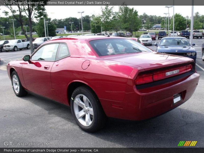 Inferno Red Crystal Pearl / Dark Slate Gray 2010 Dodge Challenger SE