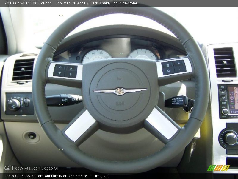 Cool Vanilla White / Dark Khaki/Light Graystone 2010 Chrysler 300 Touring