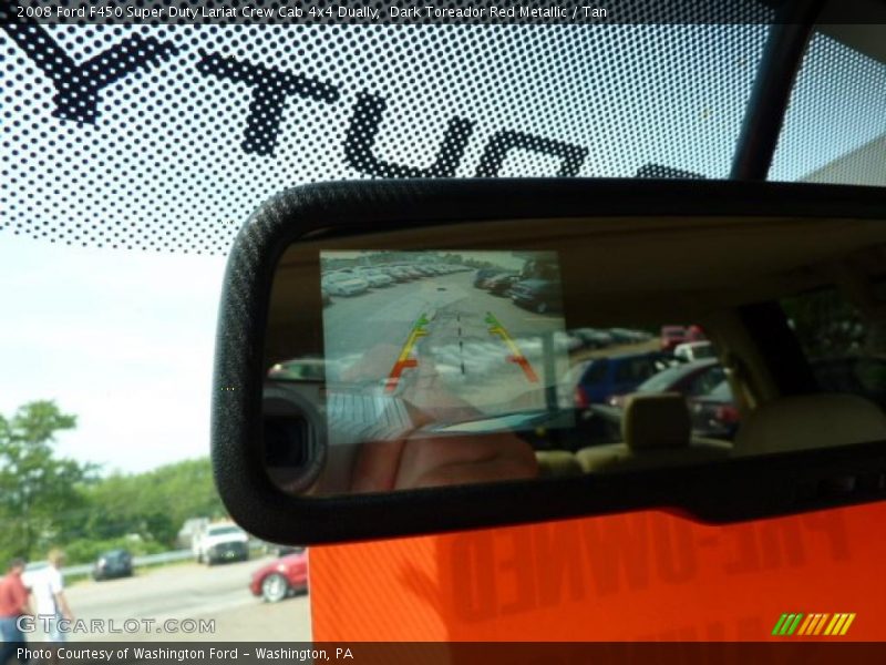 Dark Toreador Red Metallic / Tan 2008 Ford F450 Super Duty Lariat Crew Cab 4x4 Dually