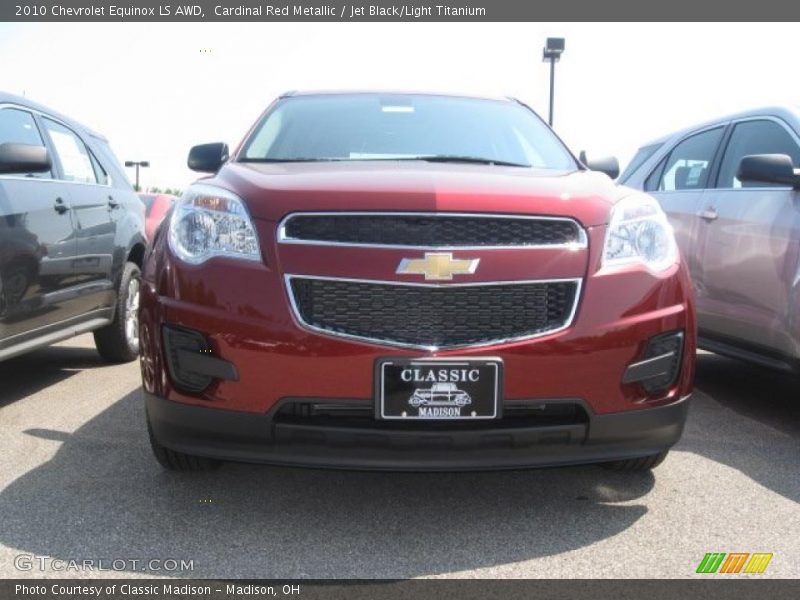 Cardinal Red Metallic / Jet Black/Light Titanium 2010 Chevrolet Equinox LS AWD