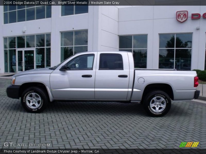 Bright Silver Metallic / Medium Slate Gray 2006 Dodge Dakota ST Quad Cab