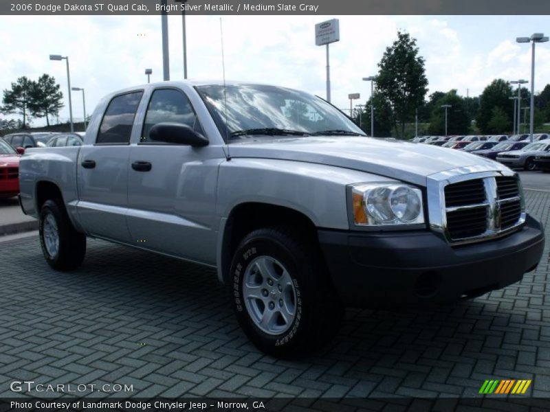 Bright Silver Metallic / Medium Slate Gray 2006 Dodge Dakota ST Quad Cab