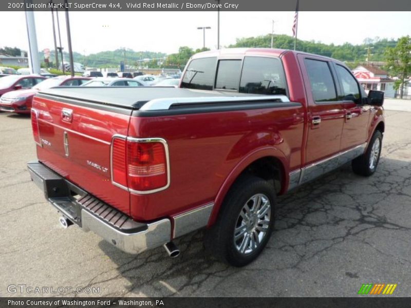 Vivid Red Metallic / Ebony/Dove Grey 2007 Lincoln Mark LT SuperCrew 4x4