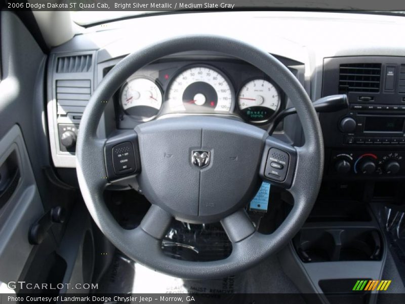 Bright Silver Metallic / Medium Slate Gray 2006 Dodge Dakota ST Quad Cab