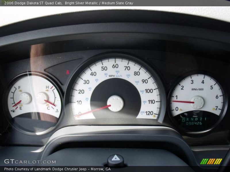Bright Silver Metallic / Medium Slate Gray 2006 Dodge Dakota ST Quad Cab