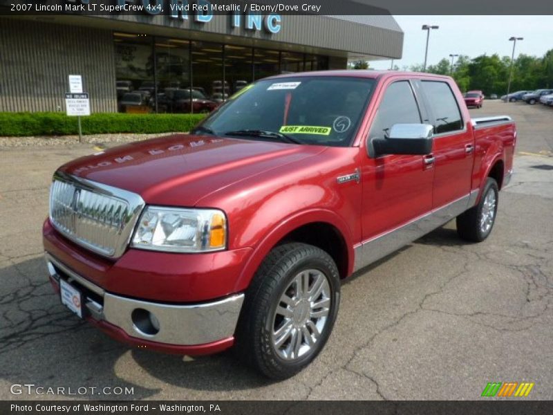 Vivid Red Metallic / Ebony/Dove Grey 2007 Lincoln Mark LT SuperCrew 4x4