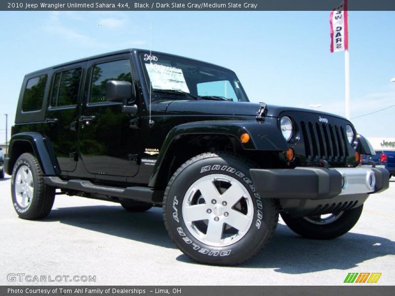 Black / Dark Slate Gray/Medium Slate Gray 2010 Jeep Wrangler Unlimited Sahara 4x4