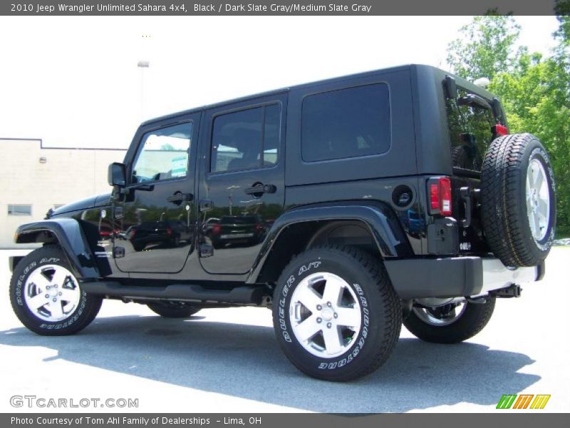 Black / Dark Slate Gray/Medium Slate Gray 2010 Jeep Wrangler Unlimited Sahara 4x4