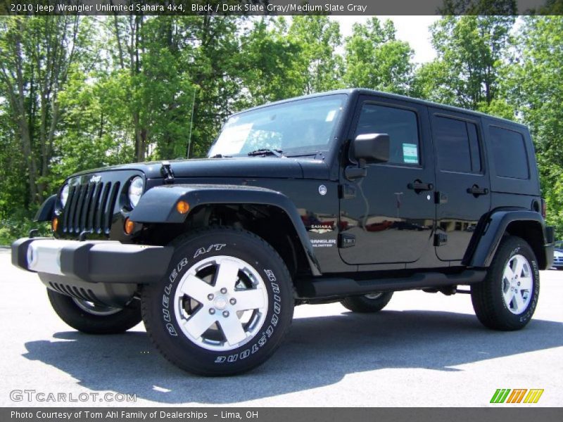 Black / Dark Slate Gray/Medium Slate Gray 2010 Jeep Wrangler Unlimited Sahara 4x4