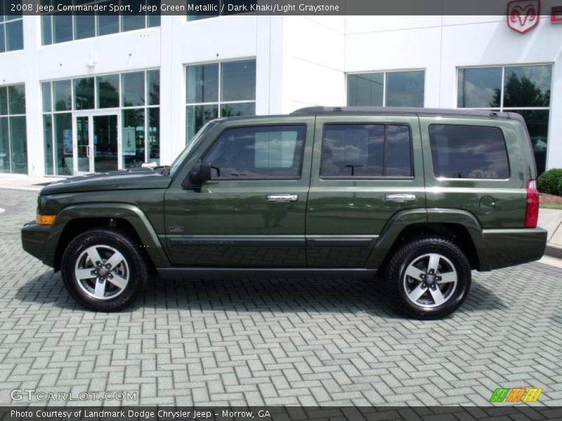 Jeep Green Metallic / Dark Khaki/Light Graystone 2008 Jeep Commander Sport