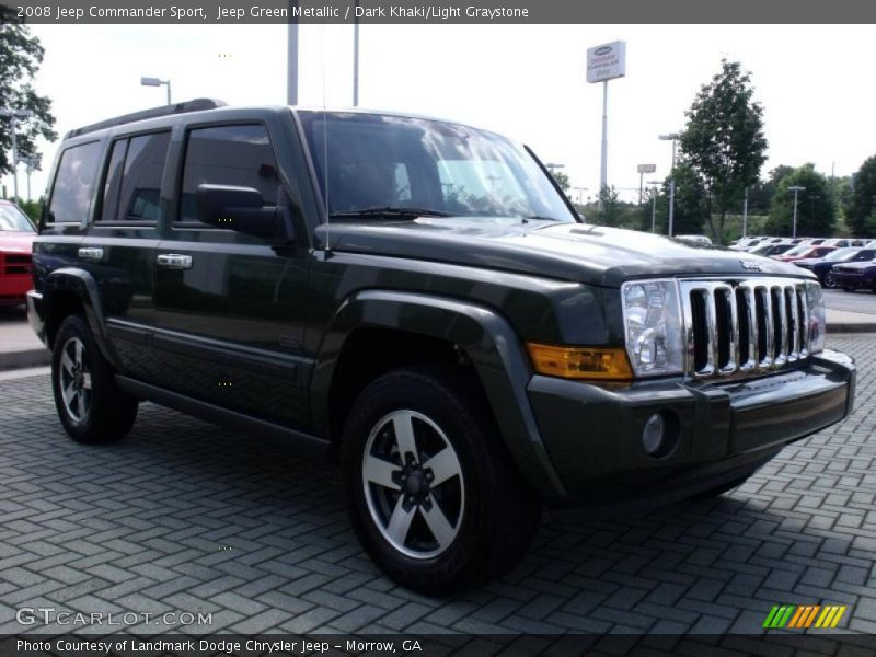 Jeep Green Metallic / Dark Khaki/Light Graystone 2008 Jeep Commander Sport