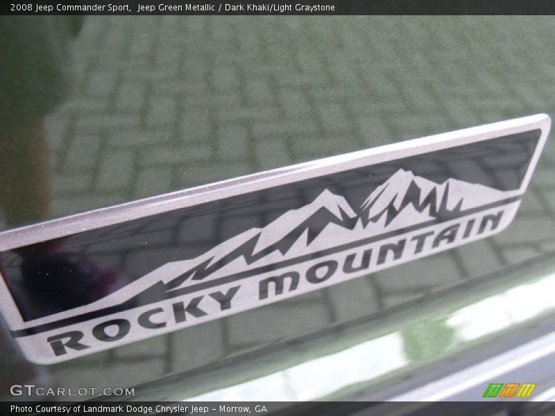 Jeep Green Metallic / Dark Khaki/Light Graystone 2008 Jeep Commander Sport