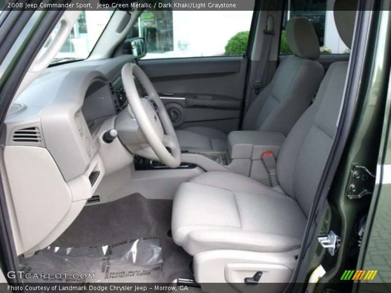 Jeep Green Metallic / Dark Khaki/Light Graystone 2008 Jeep Commander Sport
