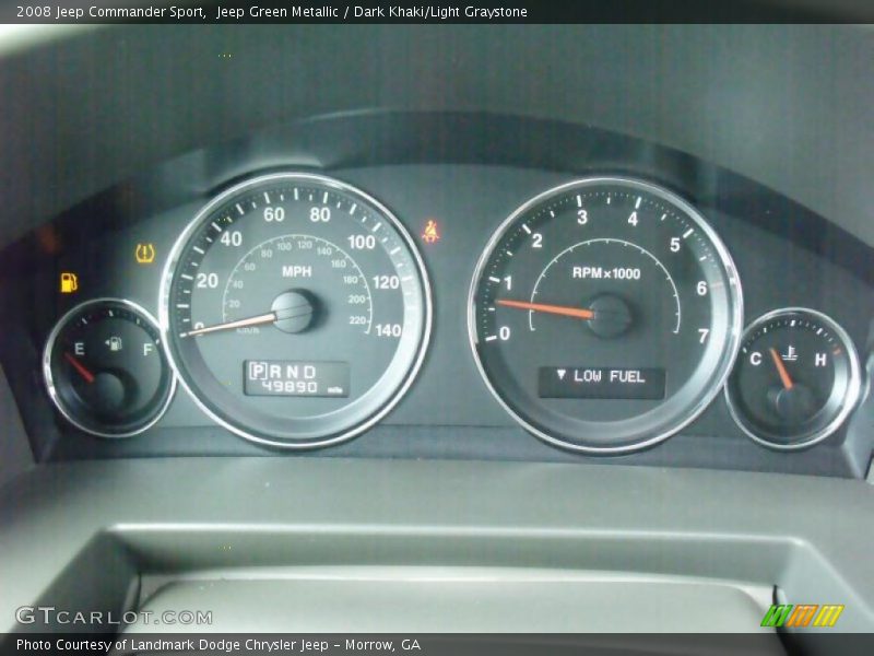 Jeep Green Metallic / Dark Khaki/Light Graystone 2008 Jeep Commander Sport