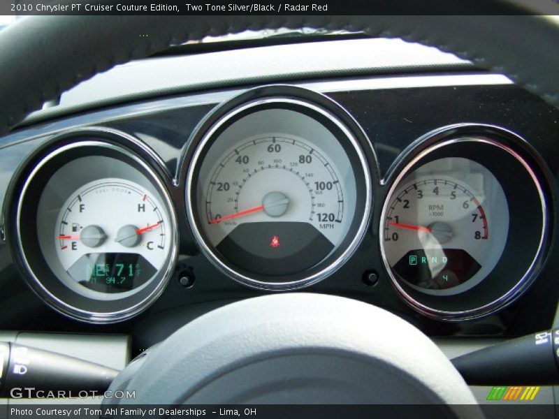 Two Tone Silver/Black / Radar Red 2010 Chrysler PT Cruiser Couture Edition