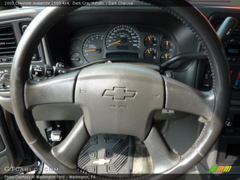 Dark Gray Metallic / Dark Charcoal 2003 Chevrolet Avalanche 2500 4x4