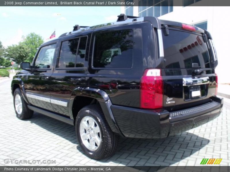 Brilliant Black Crystal Pearl / Dark Slate Gray 2008 Jeep Commander Limited