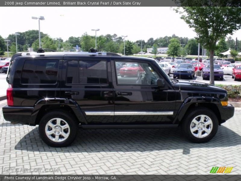 Brilliant Black Crystal Pearl / Dark Slate Gray 2008 Jeep Commander Limited