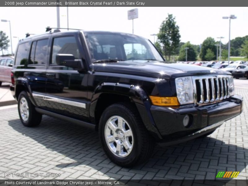 Brilliant Black Crystal Pearl / Dark Slate Gray 2008 Jeep Commander Limited
