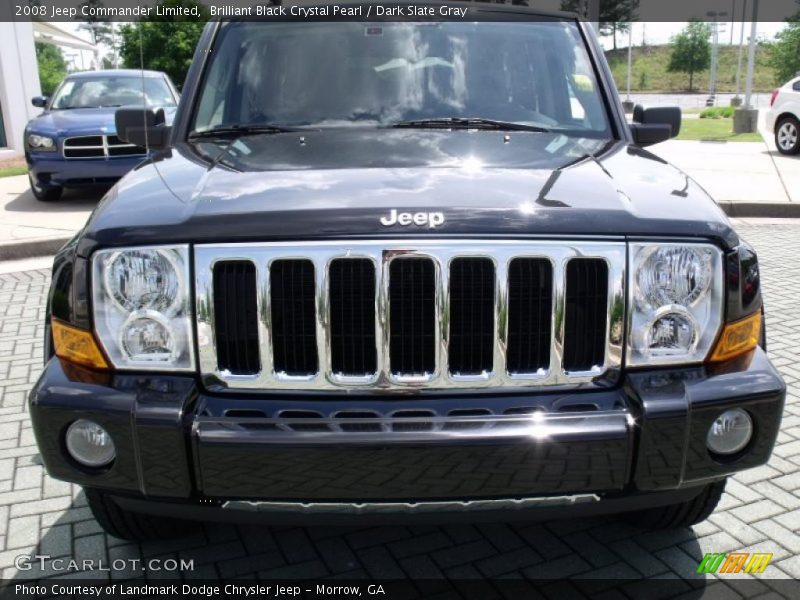 Brilliant Black Crystal Pearl / Dark Slate Gray 2008 Jeep Commander Limited
