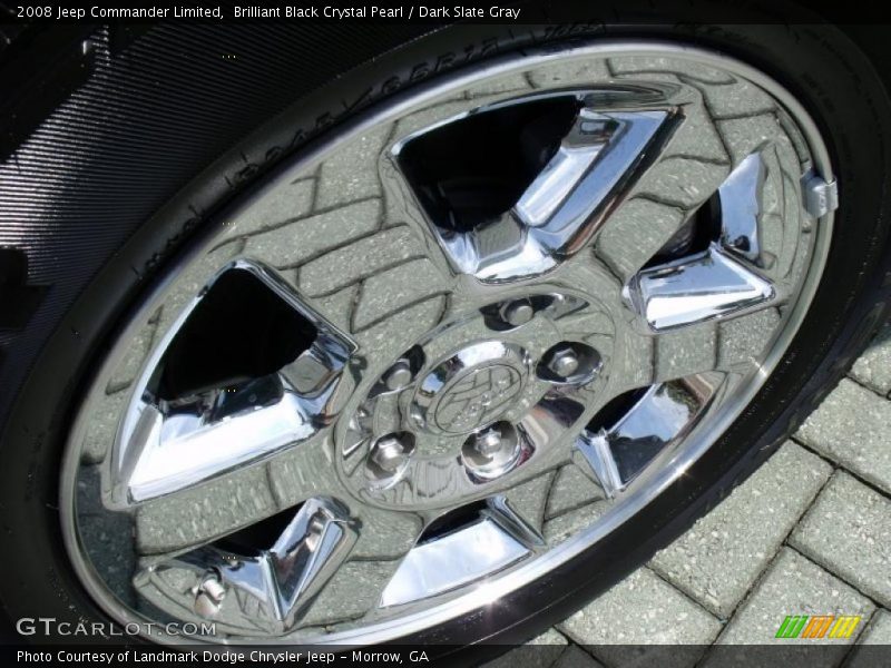 Brilliant Black Crystal Pearl / Dark Slate Gray 2008 Jeep Commander Limited