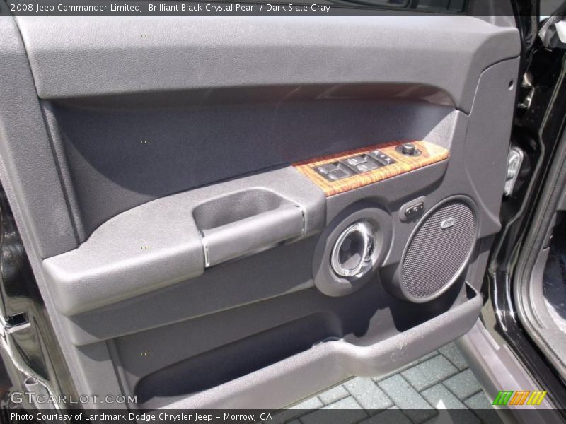 Brilliant Black Crystal Pearl / Dark Slate Gray 2008 Jeep Commander Limited