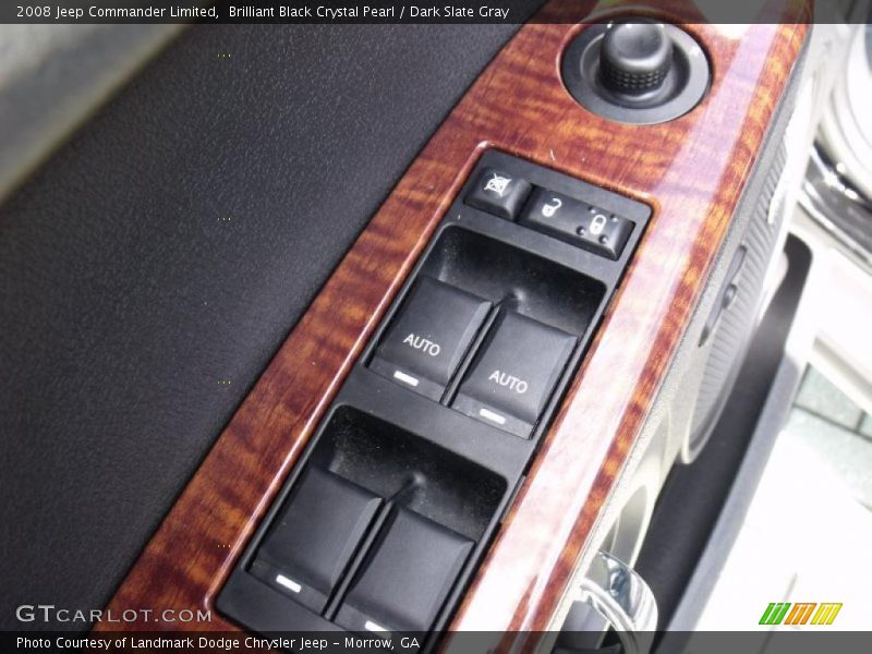 Brilliant Black Crystal Pearl / Dark Slate Gray 2008 Jeep Commander Limited