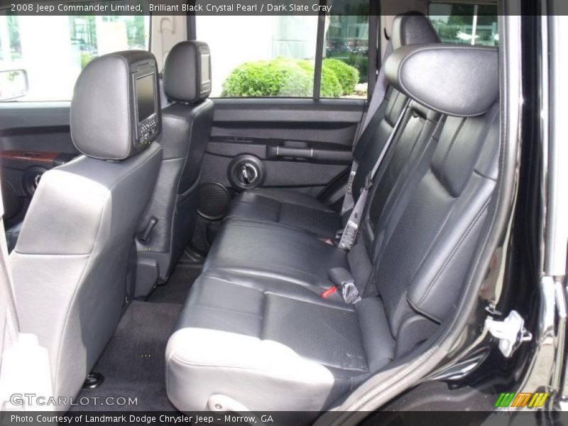 Brilliant Black Crystal Pearl / Dark Slate Gray 2008 Jeep Commander Limited