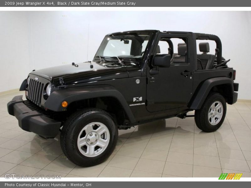 Black / Dark Slate Gray/Medium Slate Gray 2009 Jeep Wrangler X 4x4