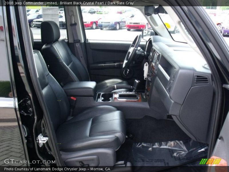 Brilliant Black Crystal Pearl / Dark Slate Gray 2008 Jeep Commander Limited