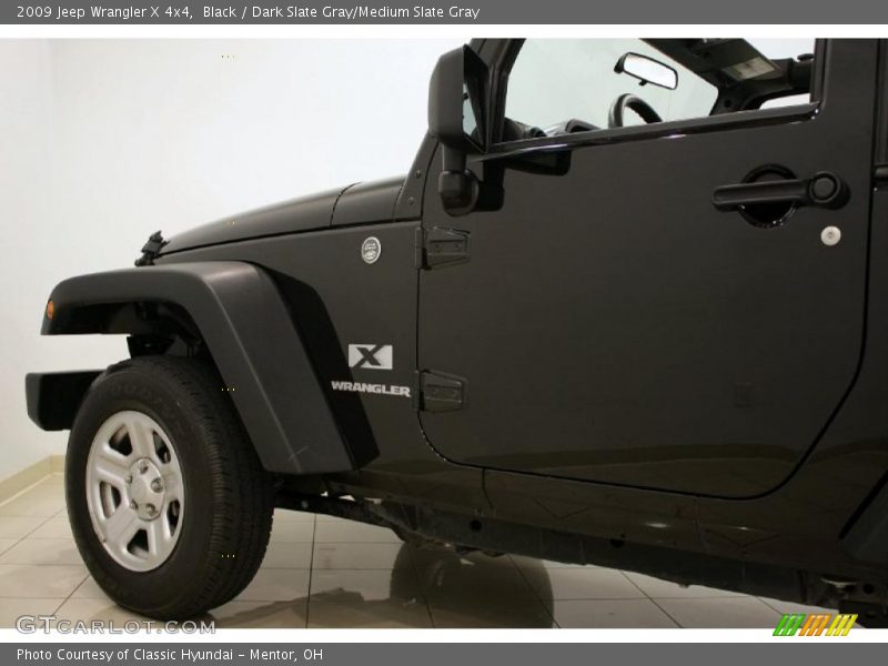 Black / Dark Slate Gray/Medium Slate Gray 2009 Jeep Wrangler X 4x4