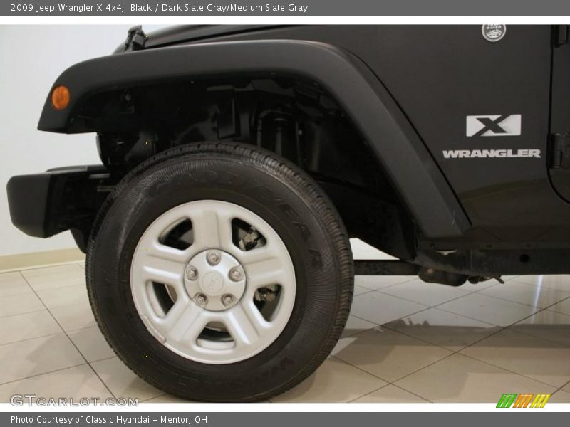 Black / Dark Slate Gray/Medium Slate Gray 2009 Jeep Wrangler X 4x4