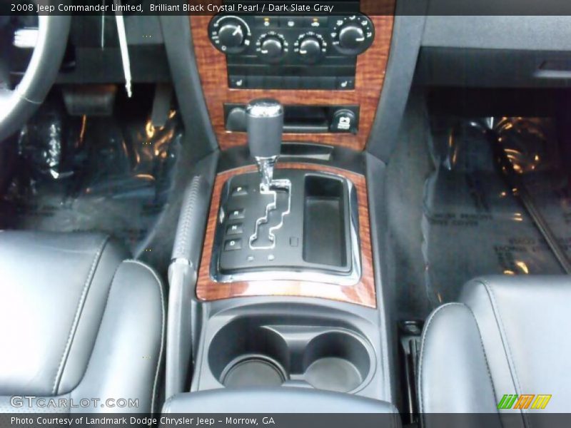 Brilliant Black Crystal Pearl / Dark Slate Gray 2008 Jeep Commander Limited