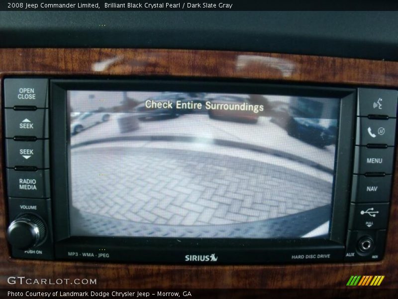 Brilliant Black Crystal Pearl / Dark Slate Gray 2008 Jeep Commander Limited