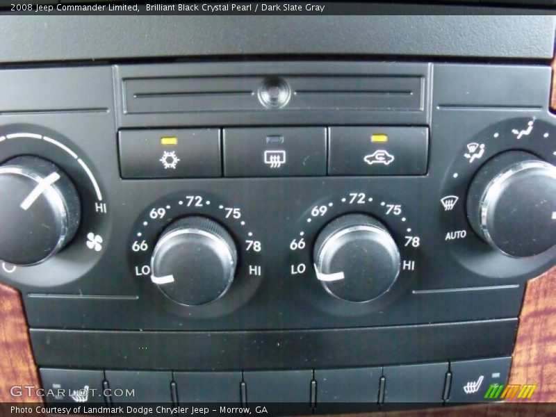 Brilliant Black Crystal Pearl / Dark Slate Gray 2008 Jeep Commander Limited