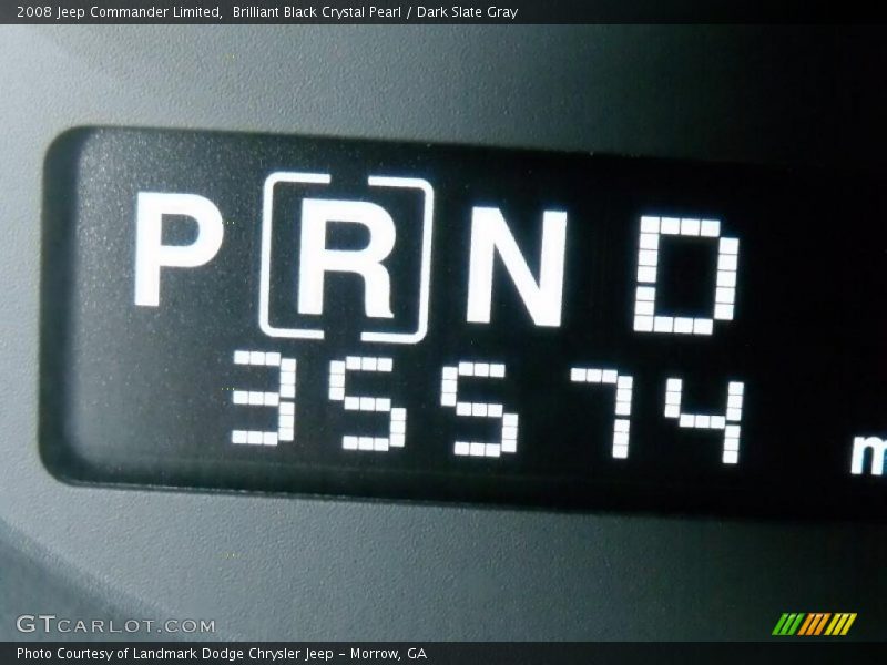 Brilliant Black Crystal Pearl / Dark Slate Gray 2008 Jeep Commander Limited