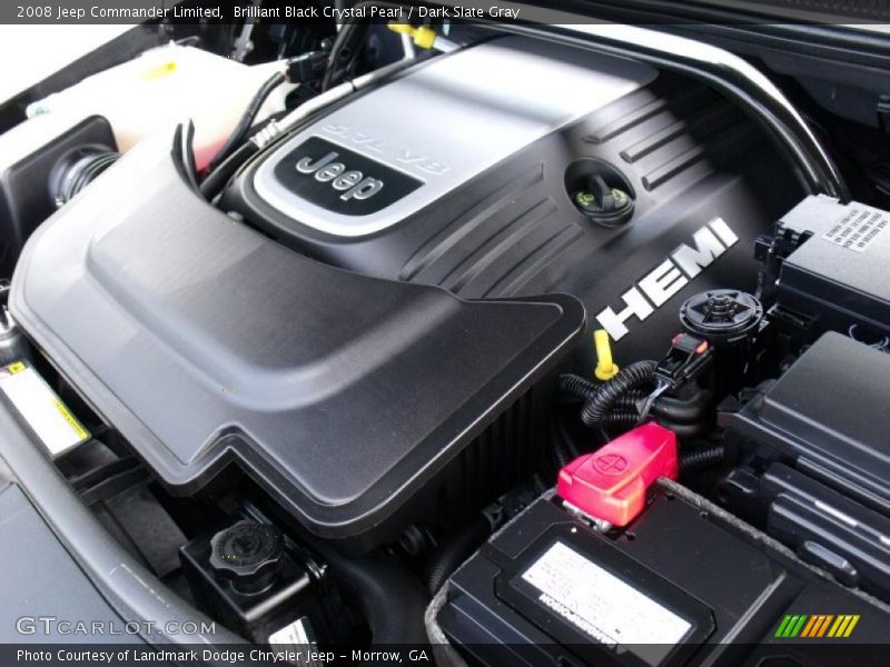 Brilliant Black Crystal Pearl / Dark Slate Gray 2008 Jeep Commander Limited