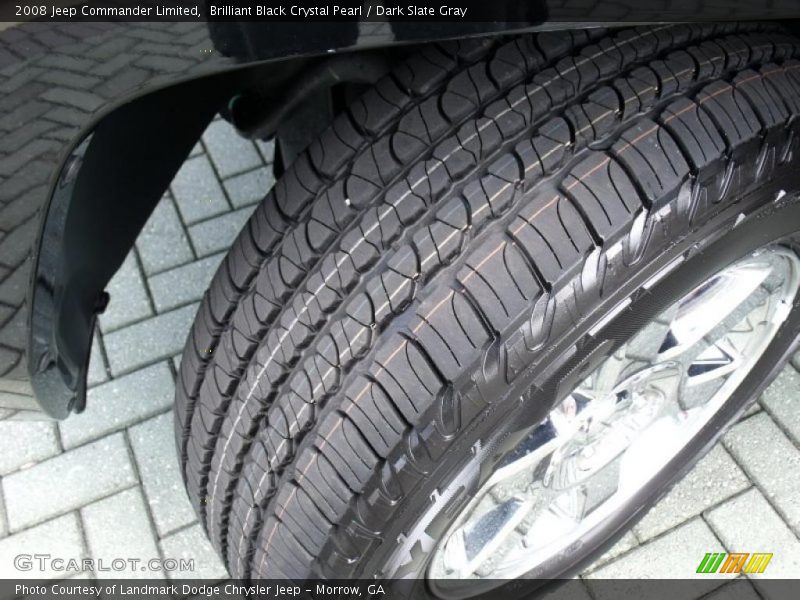 Brilliant Black Crystal Pearl / Dark Slate Gray 2008 Jeep Commander Limited