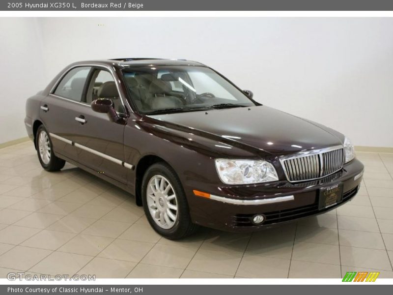 Bordeaux Red / Beige 2005 Hyundai XG350 L