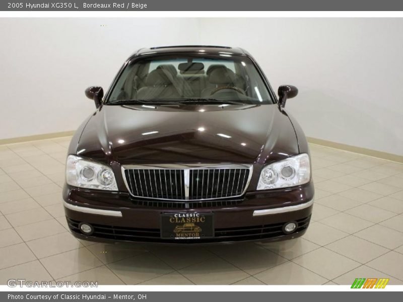 Bordeaux Red / Beige 2005 Hyundai XG350 L