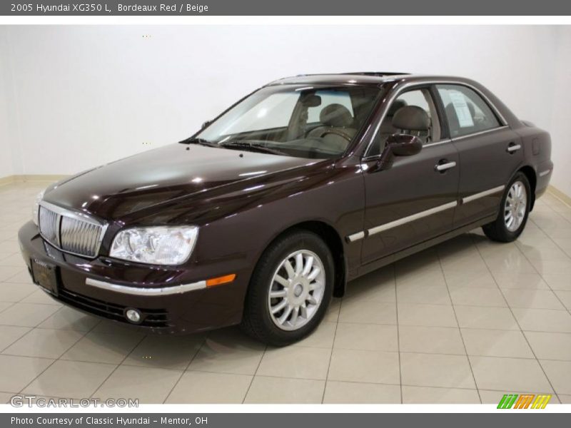 Bordeaux Red / Beige 2005 Hyundai XG350 L