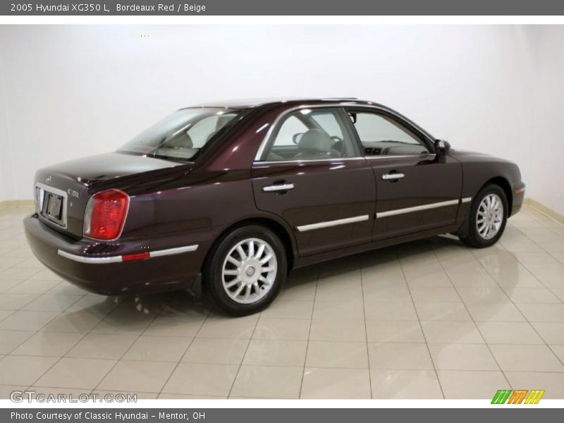 Bordeaux Red / Beige 2005 Hyundai XG350 L