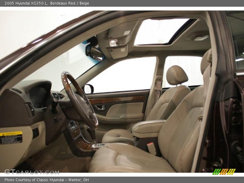 Bordeaux Red / Beige 2005 Hyundai XG350 L