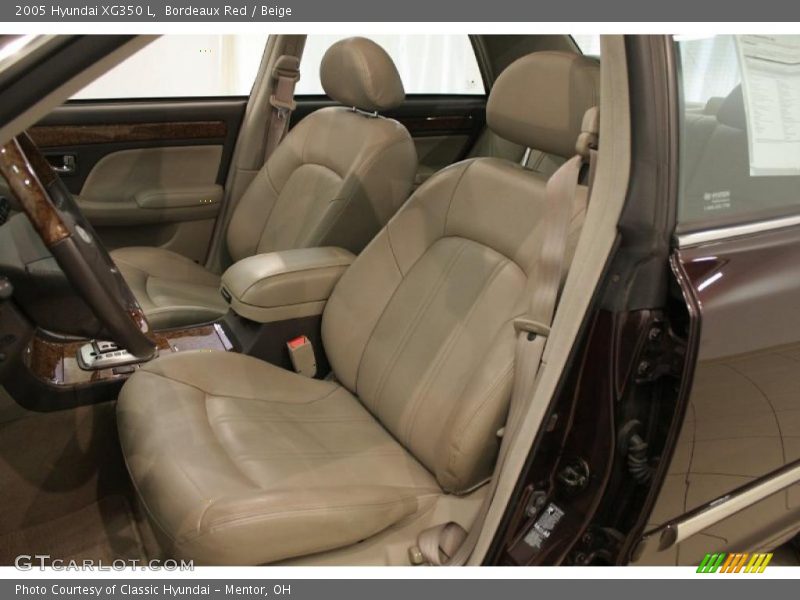 Bordeaux Red / Beige 2005 Hyundai XG350 L