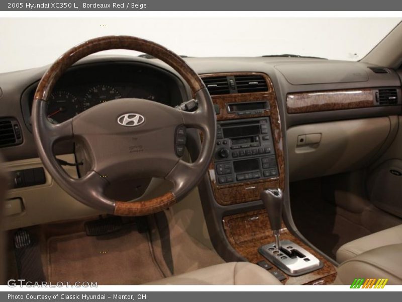 Bordeaux Red / Beige 2005 Hyundai XG350 L