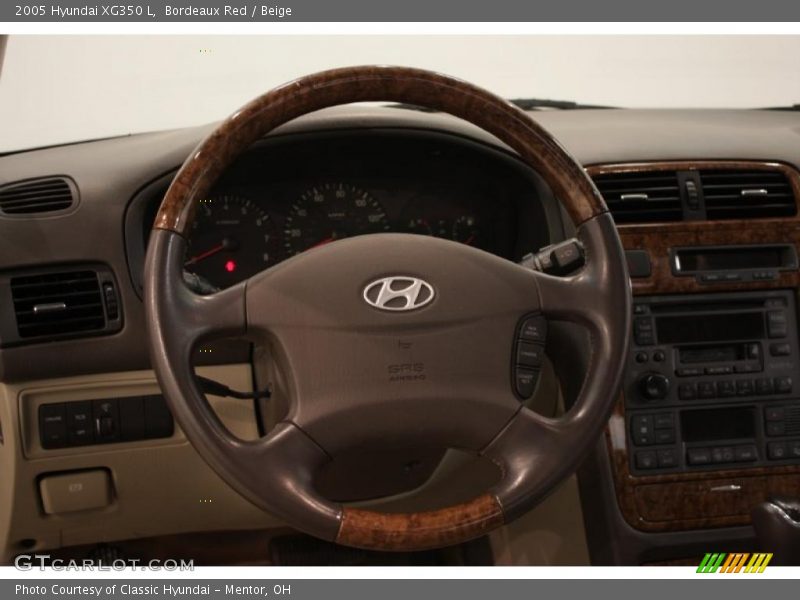 Bordeaux Red / Beige 2005 Hyundai XG350 L